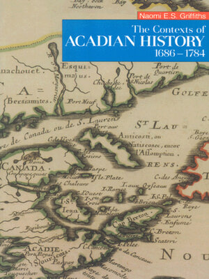 cover image of Contexts of Acadian History, 1686-1784